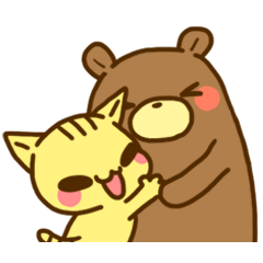 ねこさんとくまさん