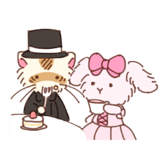 うさぎとフェレット。ゴシック&ロリータver