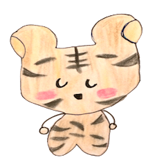 手描きのトラ