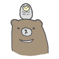 小さな森の友達スタンプ
