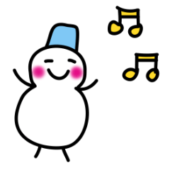 雪だるまさんスタンプ