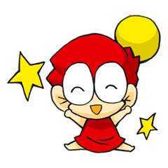 こびとさんのスタンプ