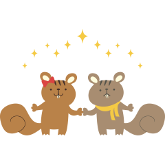 リスの世界のポム&スー