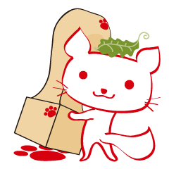 加美屋の「とんちキツネ」のスタンプです!