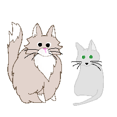 ノル猫君とロシ猫さん
