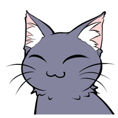 にっこり猫のクロ