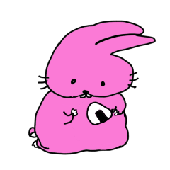 ぽてっとしたうさぎ