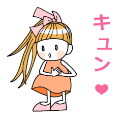毎日スタンプるんるん女の子