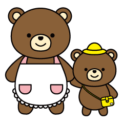 親子クマの日常