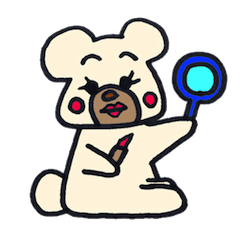 白いクマの白河美熊ちゃん