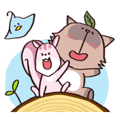 おっとりたぬき、はっきりす