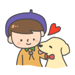 男の子と犬
