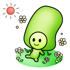 まめキャラスタンプ（キュート編）