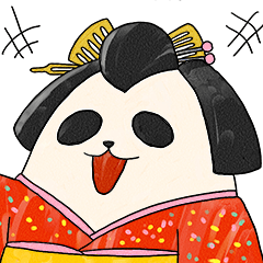 とのさまパンダ　ひめさまパンダ