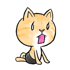 パンツ一丁ねこ