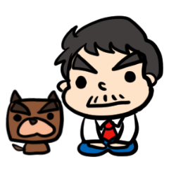 社長と犬