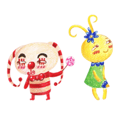 Clown Rabbit & Moon Girl