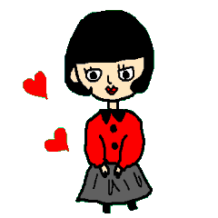 黒髪の女の子海苔子