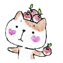 cheek of heart cat