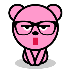 メガネのピンクベア