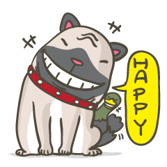 Yon the friendly dog