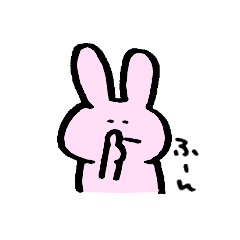 無表情うさちゃん