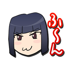 女の子顔芸スタンプ