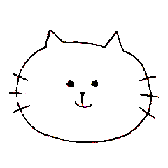変顔ねこ。