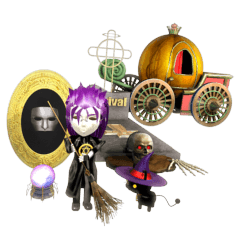 3D魔法使いスタンプ