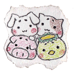 びりびりスタンプ