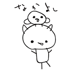 ねこまたスタンプ