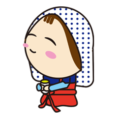 富原お茶娘スタンプ