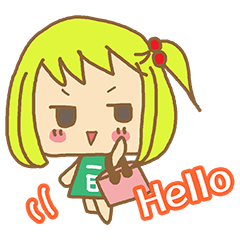 カトリーヌちゃんのあいさつスタンプ