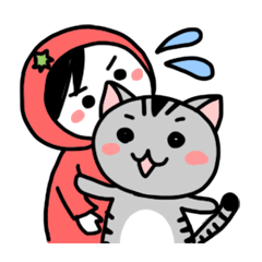 食いしん坊ねこ「まめ太」と「とまと」