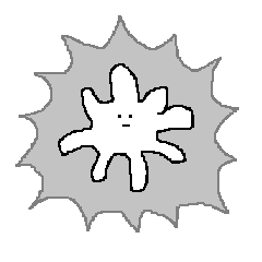 無表情あめーばくん