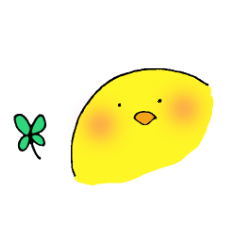 ほんわかひよこ（文字付き）