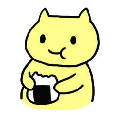 ぽっちゃりにゃんこのほんわかスタンプ