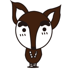 ちょっと内気なオカピくん