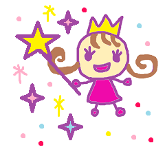 まあちゃ姫のらくがきスタンプ