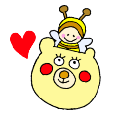 くまこちゃんとみつばち