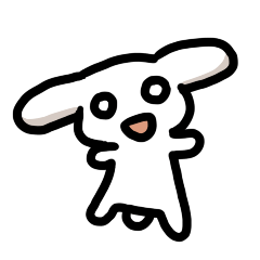 ゆるゆるうさぎのスタンプ