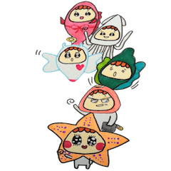 おもしろ魚スタンプ