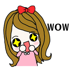 Present girl's short sentences (English)