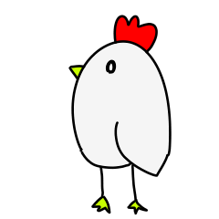 カラフルな鳥のスタンプ