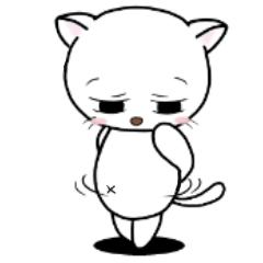 目つき悪いよ白猫さん
