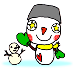 雪国より、ゆきだるまです