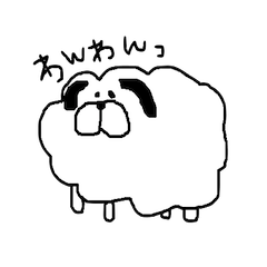 ふわふわ犬