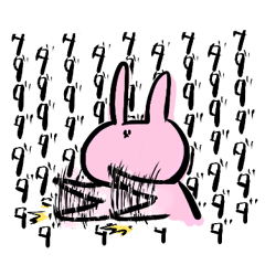 たけはらさんのピンクのうさぎさん