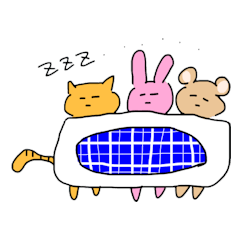 気ままで愉快な仲間たち(ウサギ&ネコ&クマ)