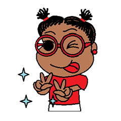 Jasmine in pigtails